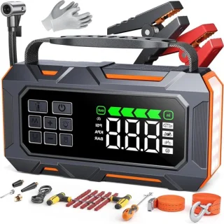 Jumpstarter powerbank zwart