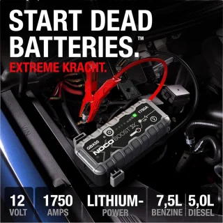Jumpstarter UltraSafe 1750A 12V Lithium Auto Starthulp Pack