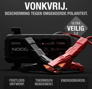 Jumpstarter UltraSafe 1750A 12V Lithium Auto Starthulp Pack