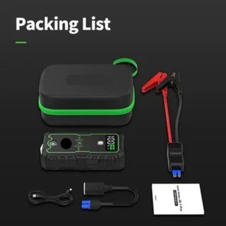 Jumpstarter voor auto 12V 2500A zwart