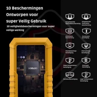 Jumpstarter voor auto 12V 4000A 26800mAh zwart