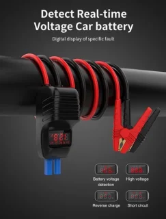 Jumpstarter voor auto 2500A zwart