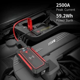 Jumpstarter voor auto - zwart