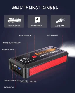 Kavora jumpstarter 10L zwart/rood