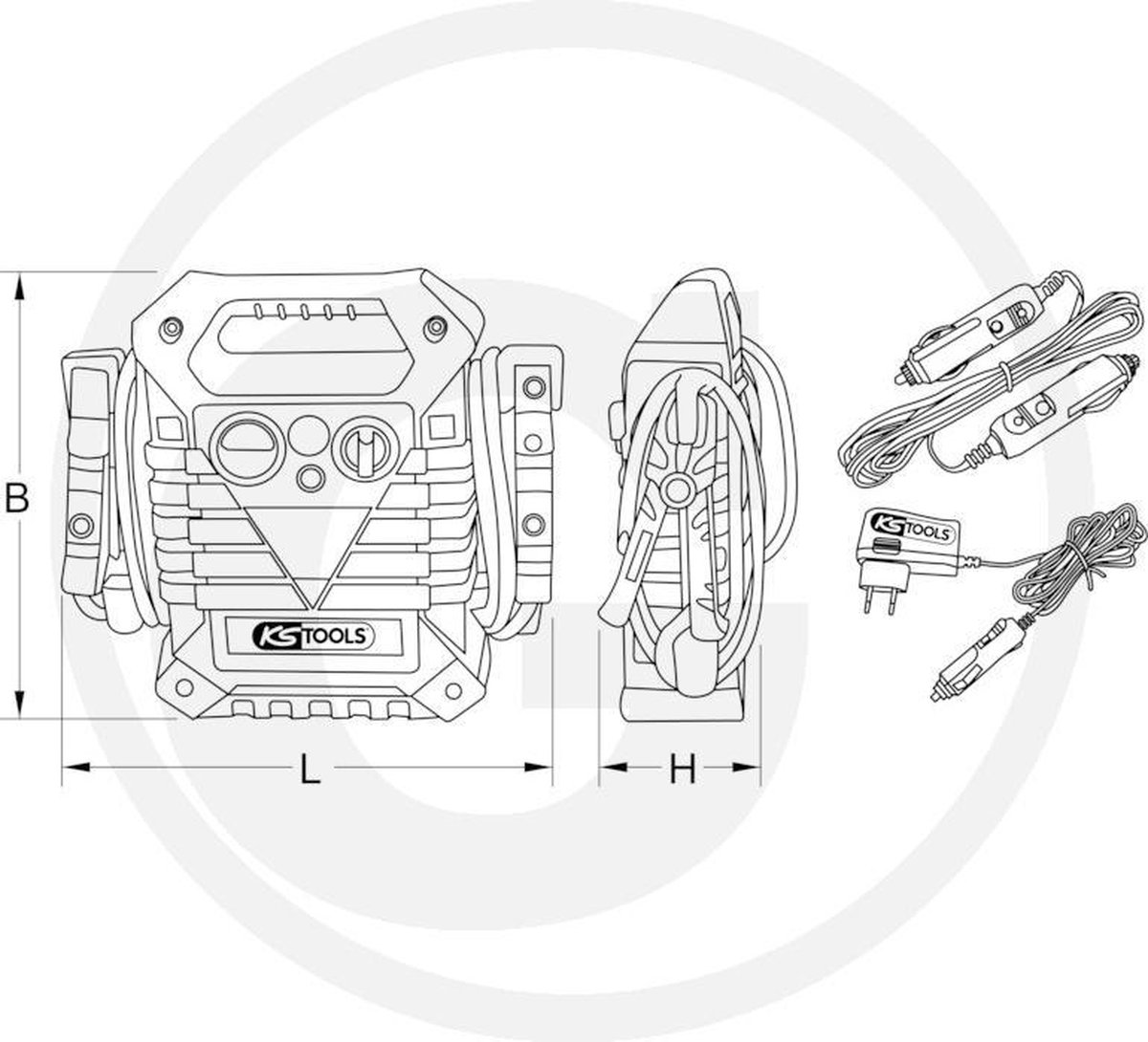 Wat vinden we goed aan de KS Tools Jumpstarter 12V 700A