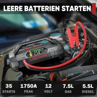 LOKITHOR JA400 Starthulp Powerbank met Compressor