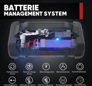 LOKITHOR JA400 Starthulp Powerbank met Compressor