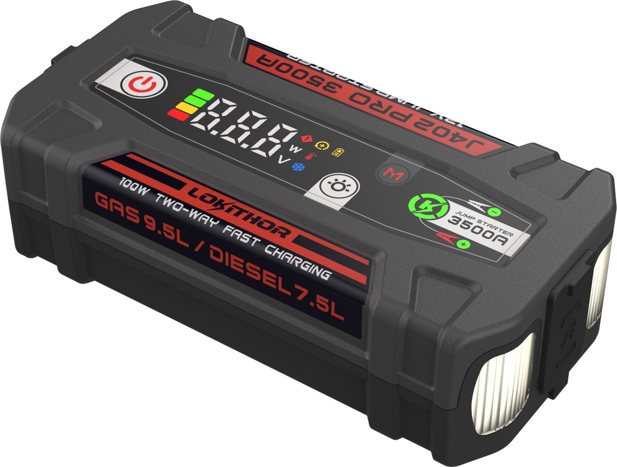 Wat vinden we goed aan de Lokithor Jumpstarter J402 12V 3000A