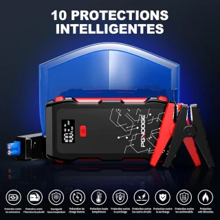 MELVRA Jumpstarter Accubooster 6000A 12V 26800mAh