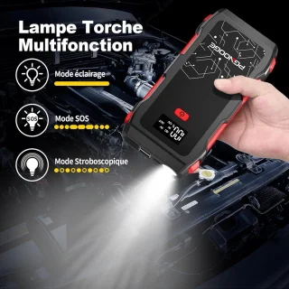 MELVRA Jumpstarter Accubooster 6000A 12V 26800mAh