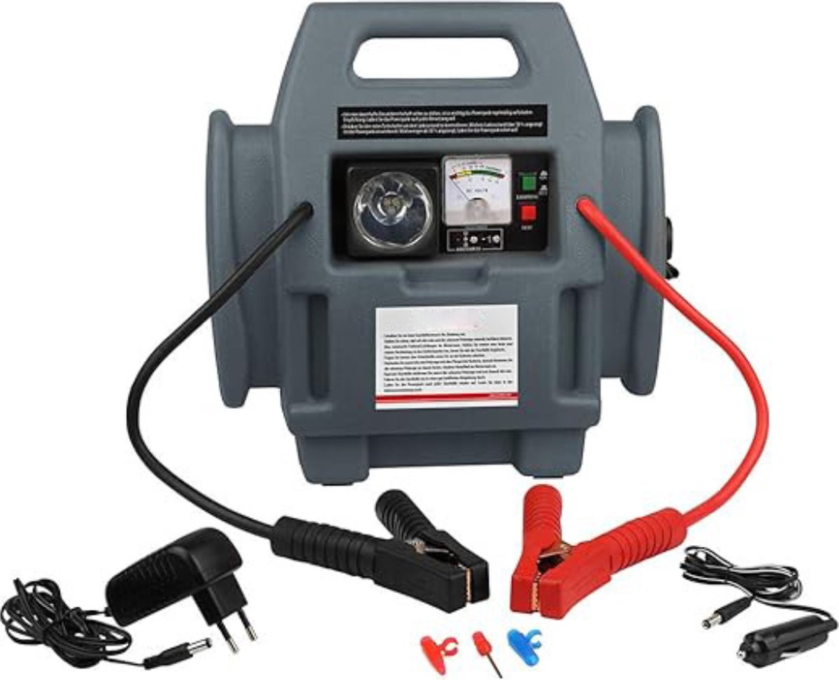 MKSS® Jumpstarter met Compressor Grijs