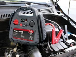 MKSS Jumpstarter met Compressor Grijs Rood