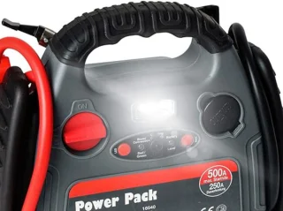 MKSS Jumpstarter met Compressor Grijs Rood