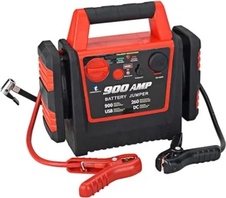 MKSS® Jumpstarter met Compressor Zwart/Rood