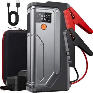 NIVA® Jumpstarter, startbooster voor auto, zwart