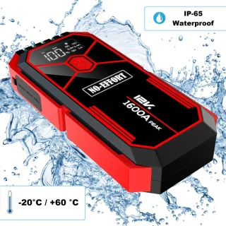 NO-EFFORT Auto Jumpstarter 12V 1600A 18000mAh