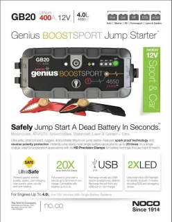 NOCO Genius GB20 Jumpstarter Grijs