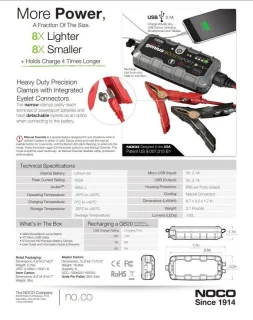 NOCO Genius GB20 Jumpstarter Grijs