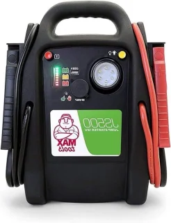 Noodstarter auto - startbooster accu - 22 ah - zwart