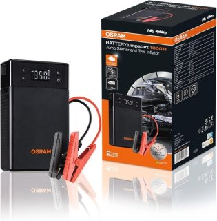 OSRAM BATTERYjumpstart 1000TI: veelzijdige starthulp met compressor en powerbank