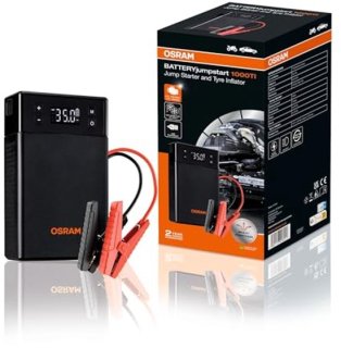 Alles-in-één starthulp en compressor voor onderweg