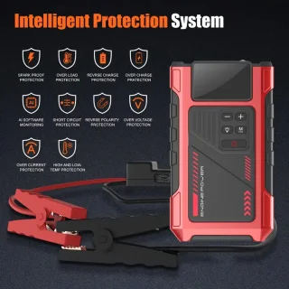 PolkaHome® Jumpstarter 12000mAh 12V voor Auto, Camper en Motor