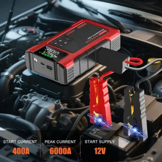 PolkaHome® Jumpstarter 12000mAh 12V voor Auto, Camper en Motor