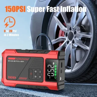 PolkaHome® Jumpstarter 12000mAh 12V voor Auto, Camper en Motor