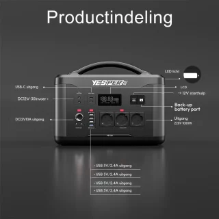 Portable Powerstation 200W Draagbare Accu 400000 mAh