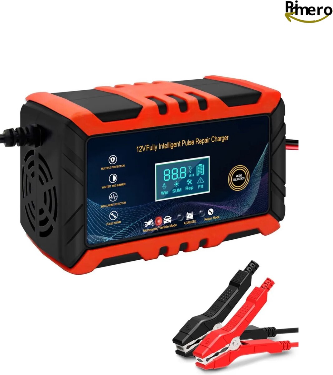 De Primero Jumpstarter Powerbank 8000 mAh in één oogopslag