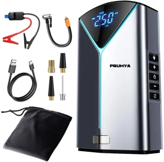 Pro Auto Noodstartset 4-in-1 1000A Jumpstarter met Luchtcompressor