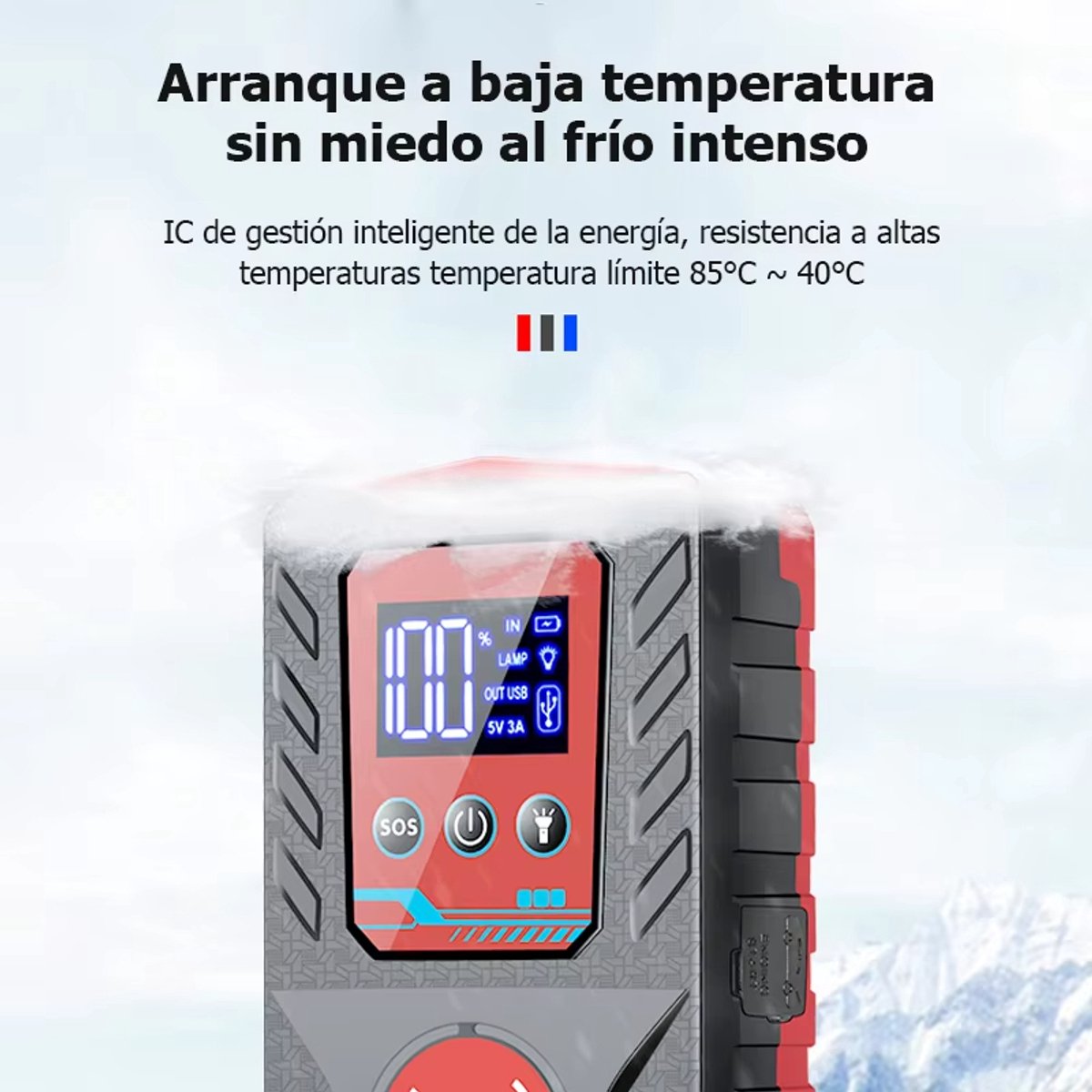 Professionele 99800mAh 12V Auto Noodstarter met USB-C PD