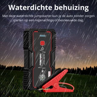 Professionele Accustarter Auto 1500A 18000mAh Zwart/Rood