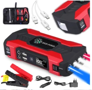 PWK Auto Jump Starter 12000mAh 12V met USB-C en LED-zaklamp
