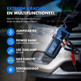 Quipted Q1 12V Jumpstarter 4000A 24000mAh