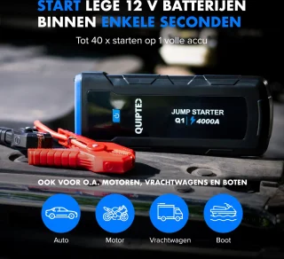 Quipted Q1 12V Jumpstarter 4000A 24000mAh