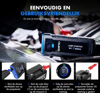 Quipted Q1 12V Jumpstarter 4000A 24000mAh