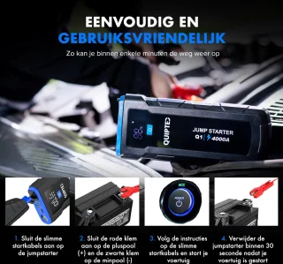 Quipted Q1 12V Jumpstarter 4000A 24000mAh