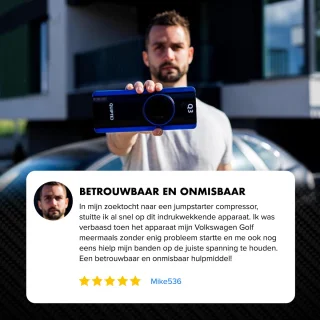 Quipted Q3 12V Jumpstarter 2500A 20000mAh met Compressor