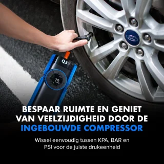 Quipted Q3 12V Jumpstarter 2500A 20000mAh met Compressor