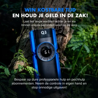 Quipted Q3 12V Jumpstarter 2500A 20000mAh met Compressor