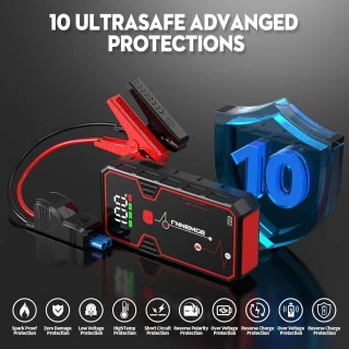 RFWR® Draagbare Auto Starthulp Powerbank