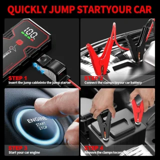 RFWR® Draagbare Auto Starthulp Powerbank