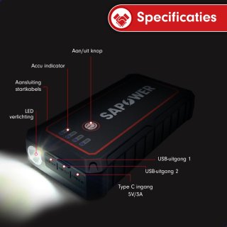 SAPOWER JumpStarter X150 12V 800A