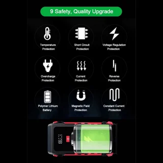 Serolux Acculader Jumpstarter Powerstation 12V 16000mAh Zwart