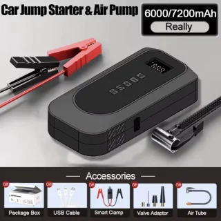 Serolux Acculader Jumpstarter Powerstation 12V 16000mAh Zwart