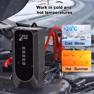 Serolux Acculader Jumpstarter Powerstation 12V 16000mAh Zwart
