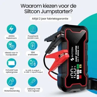 Siltcon® 12V Jumpstarter 24.000 mAh