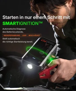 Smart Jumpstarter & Powerbank met Compressor