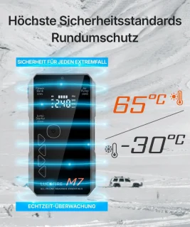 Smart Jumpstarter & Powerbank met Compressor